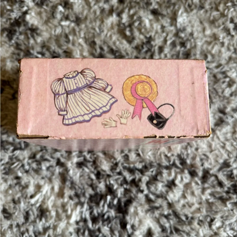 Vintage cardboard dolls pencil box